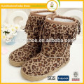 Nova chegada! 2015 botas de bebê de leopardo de inverno quente quente